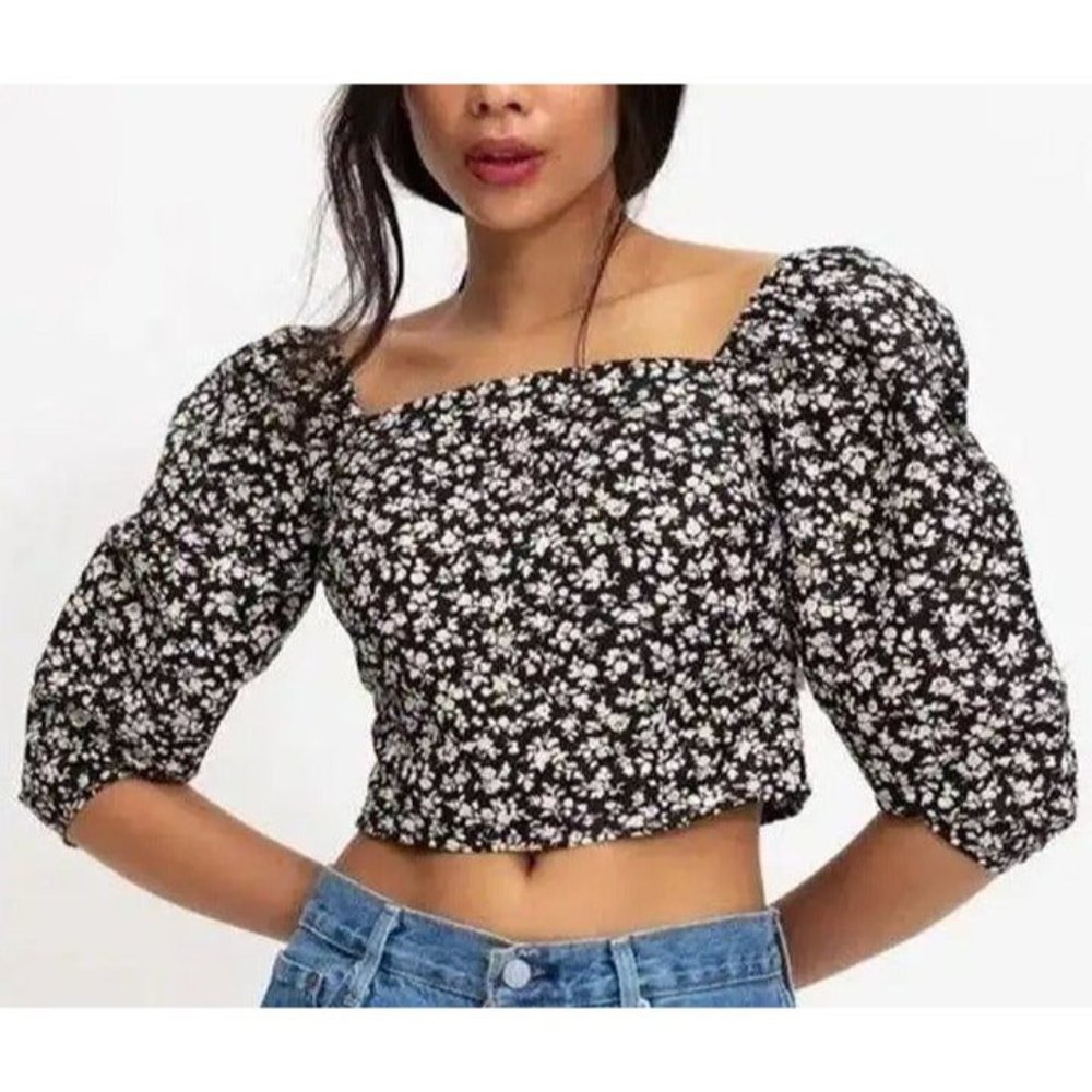 Levi's Jeans Blouse Top Floral Pattern